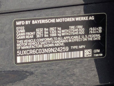 2022 BMW X5 xDrive40i Sports Activity Vehicle