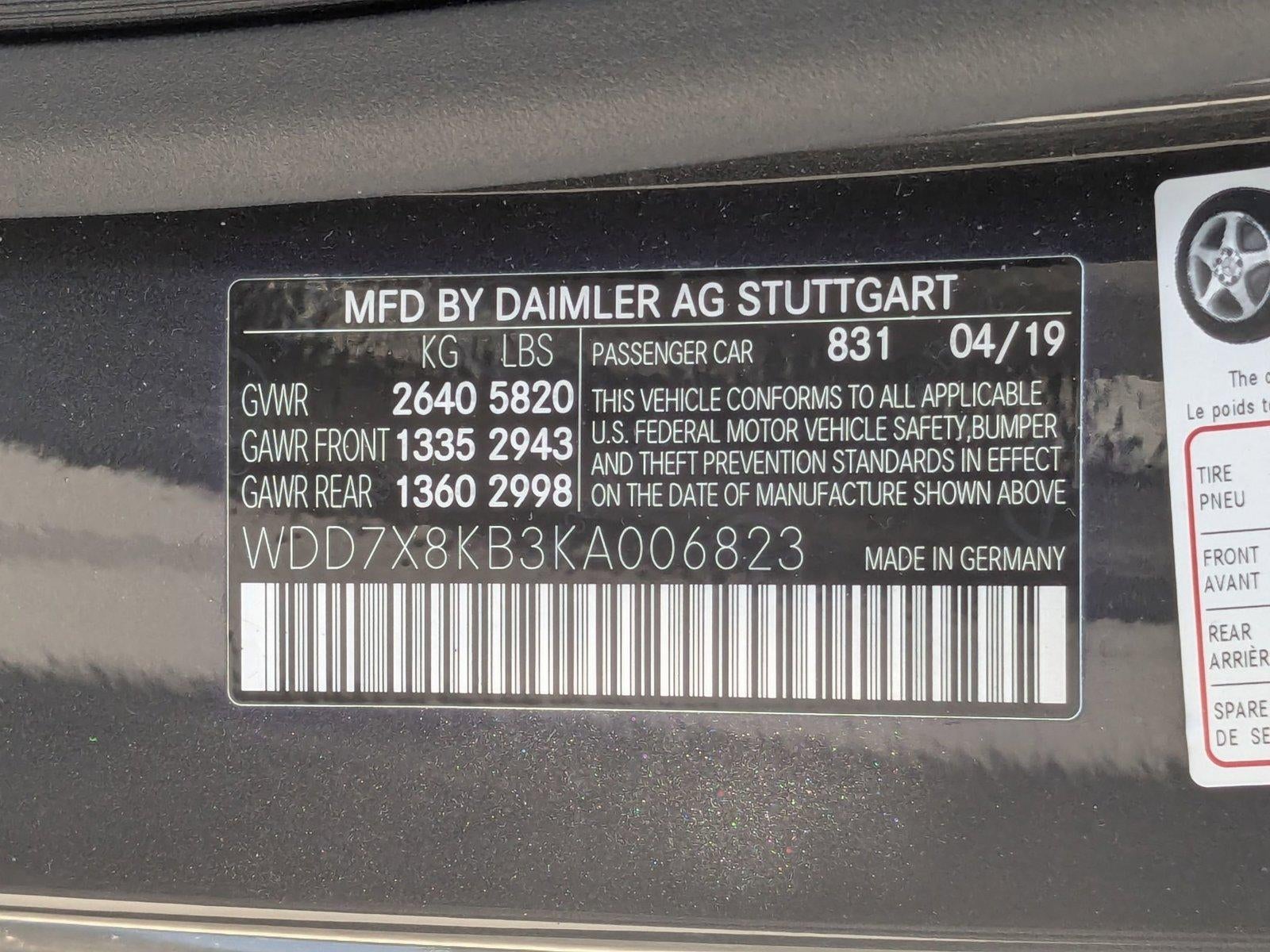 2019 Mercedes-Benz AMG® GT AMG® GT 63 S 4-Door Coupe