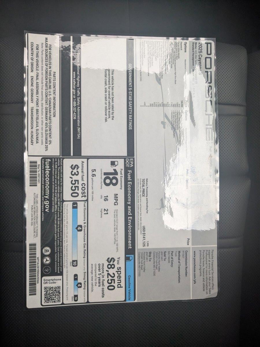 2025 Porsche Cayenne S AWD