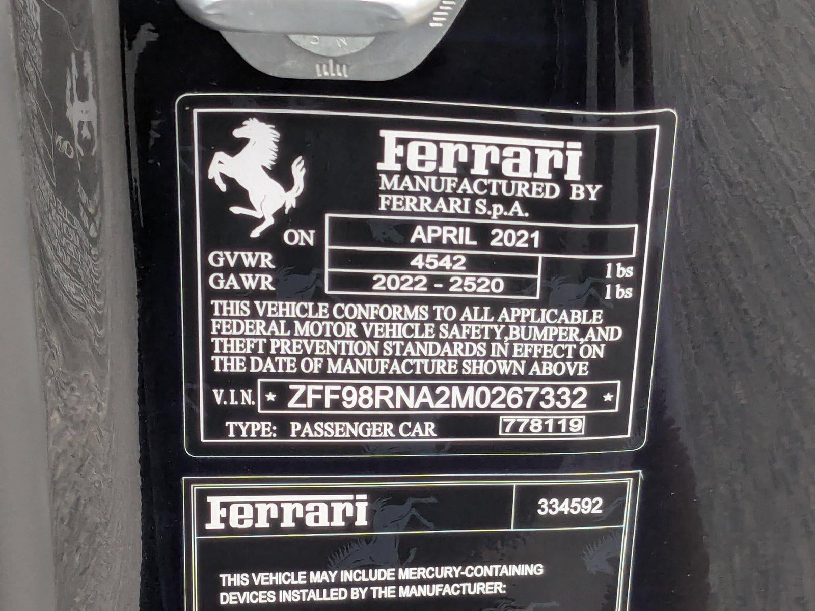 2021 Ferrari Roma Coupe