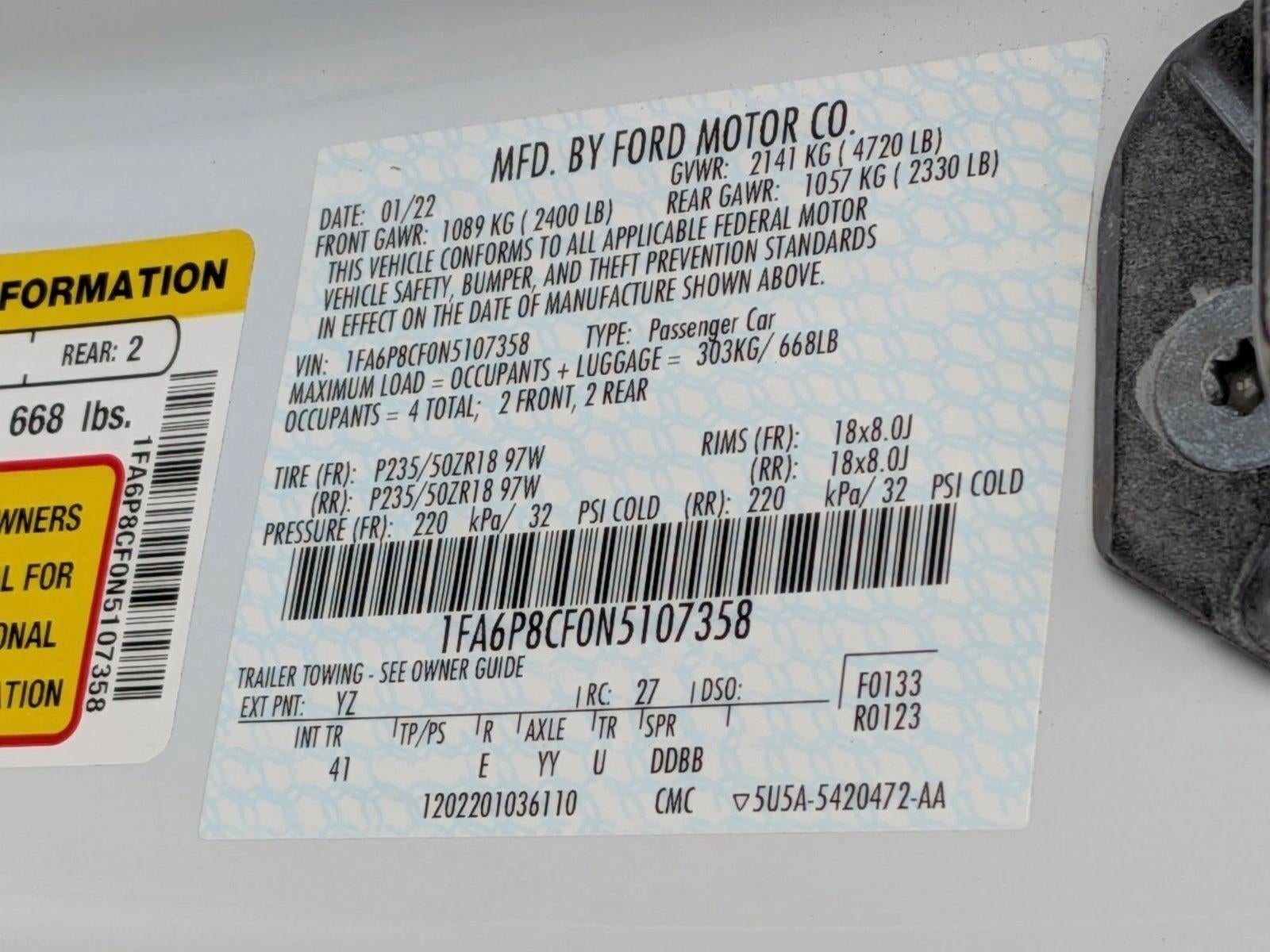 2022 Ford Mustang GT Premium Fastback