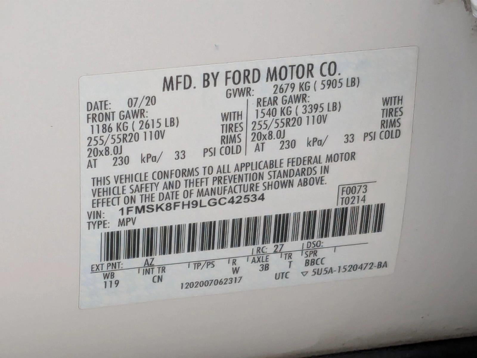 2020 Ford Explorer Limited 4WD