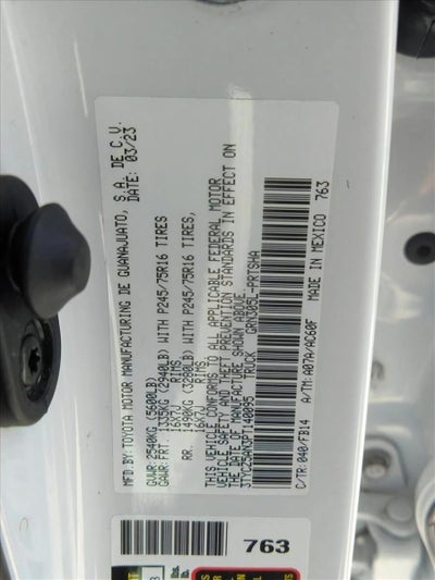 2023 Toyota Tacoma 4WD 4WD SR Double Cab 5' Bed V6 AT (Natl)