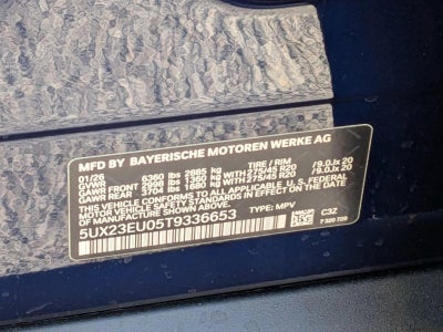 2026 BMW X5 xDrive40i Sports Activity Vehicle