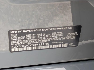 2025 BMW X6 xDrive40i Sports Activity Coupe