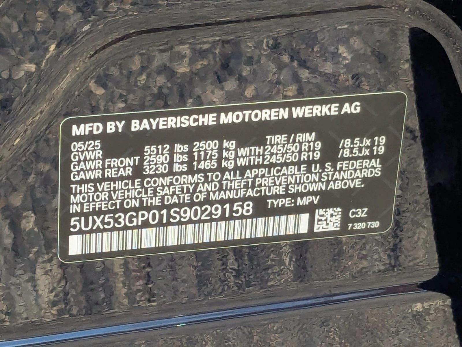 2025 BMW X3 30 xDrive Sports Activity Vehicle