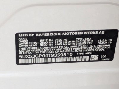 2026 BMW X3 30 xDrive Sports Activity Vehicle
