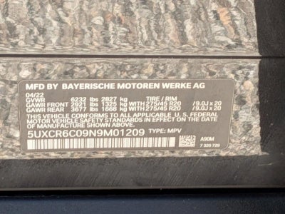 2022 BMW X5 xDrive40i Sports Activity Vehicle