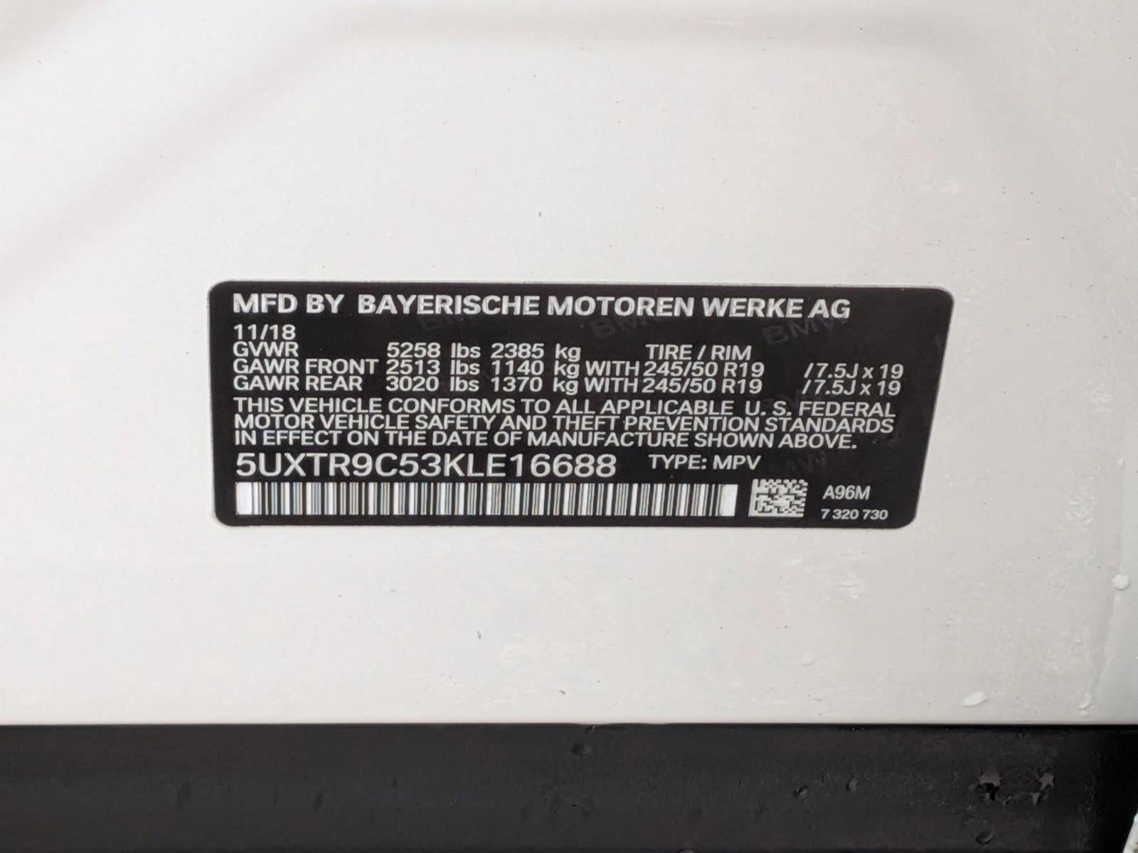 2019 BMW X3 xDrive30i Sports Activity Vehicle