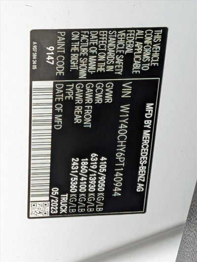 2023 Mercedes-Benz Sprinter Cargo Van 2500 High Roof I4 Gas 170" RWD