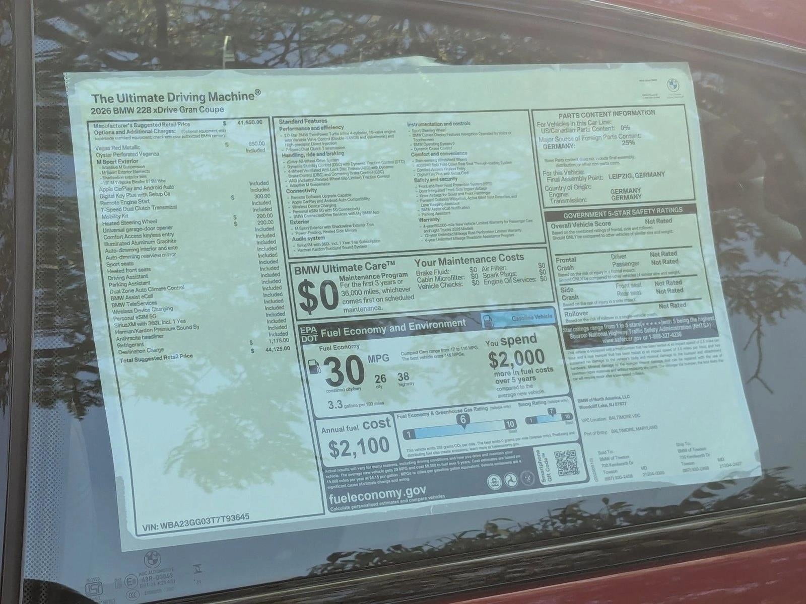 2026 BMW 228 xDrive Gran Coupe