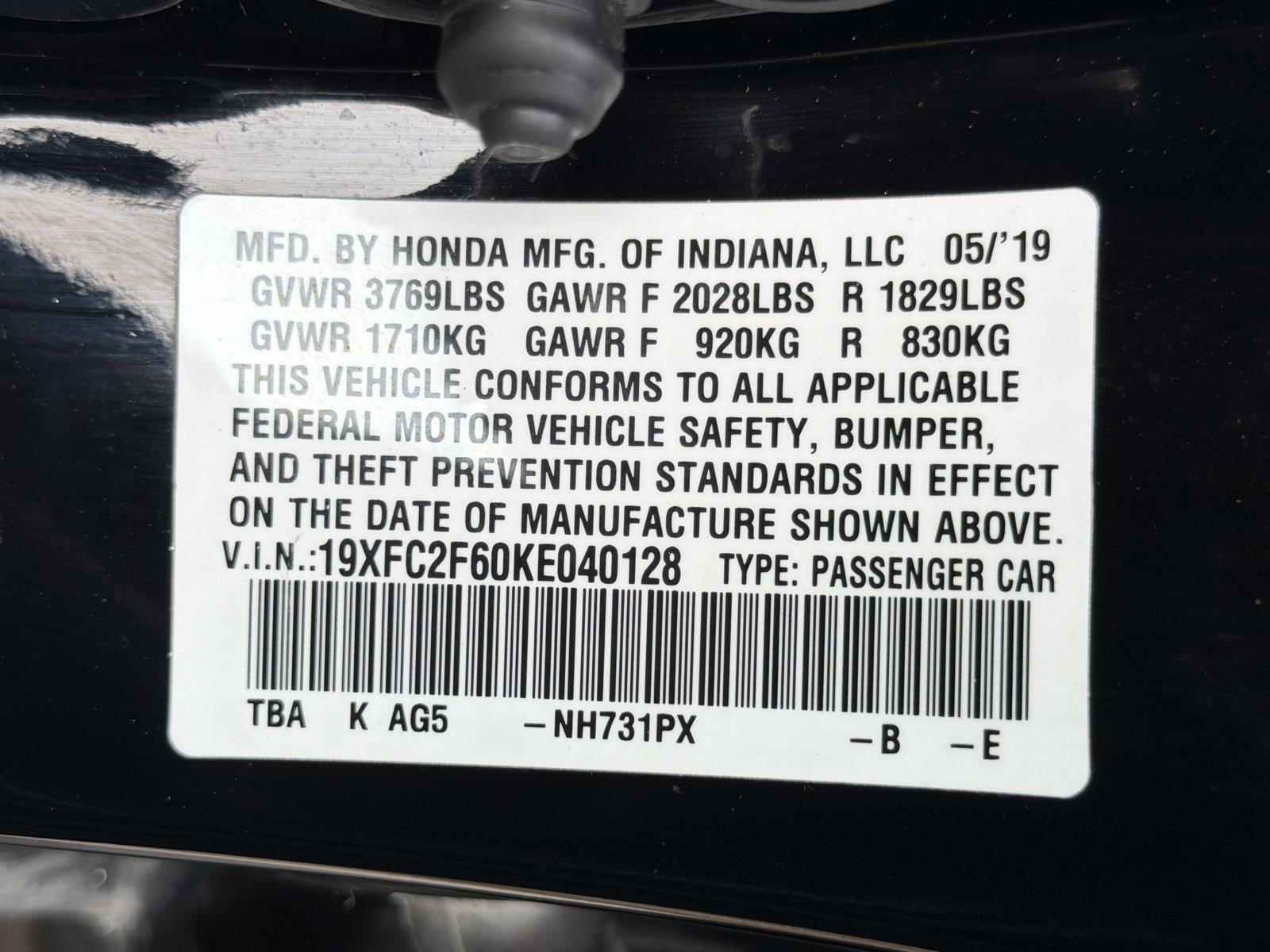 2019 Honda Civic Sedan LX CVT