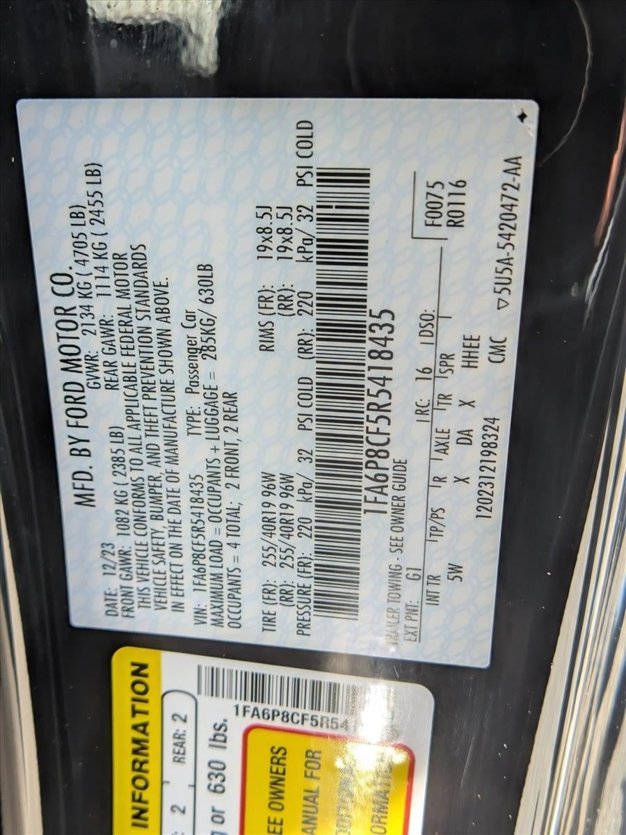 2024 Ford Mustang GT Premium Fastback
