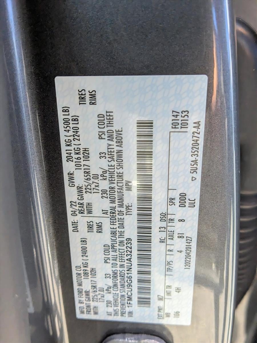 2022 Ford Escape SE AWD