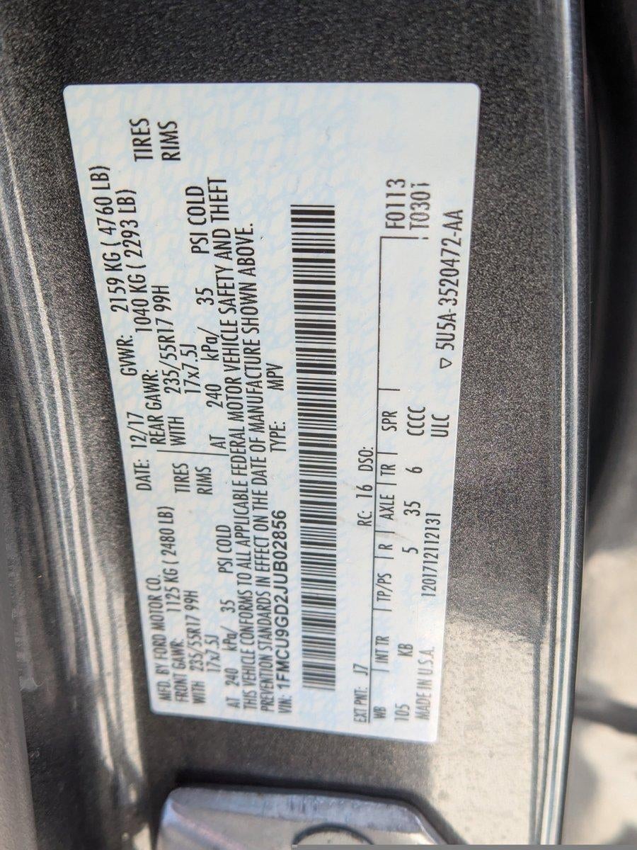 2018 Ford Escape SE 4WD