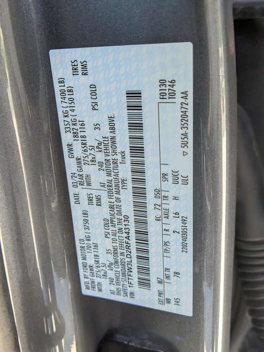 2024 Ford F-150 XLT 4WD SuperCrew 5.5' Box