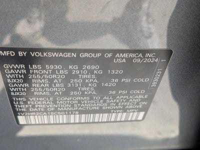 2025 Volkswagen Atlas 2.0T SE w/Technology 4MOTION