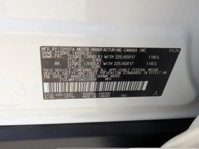 2025 Toyota RAV4 Hybrid LE AWD (Natl)