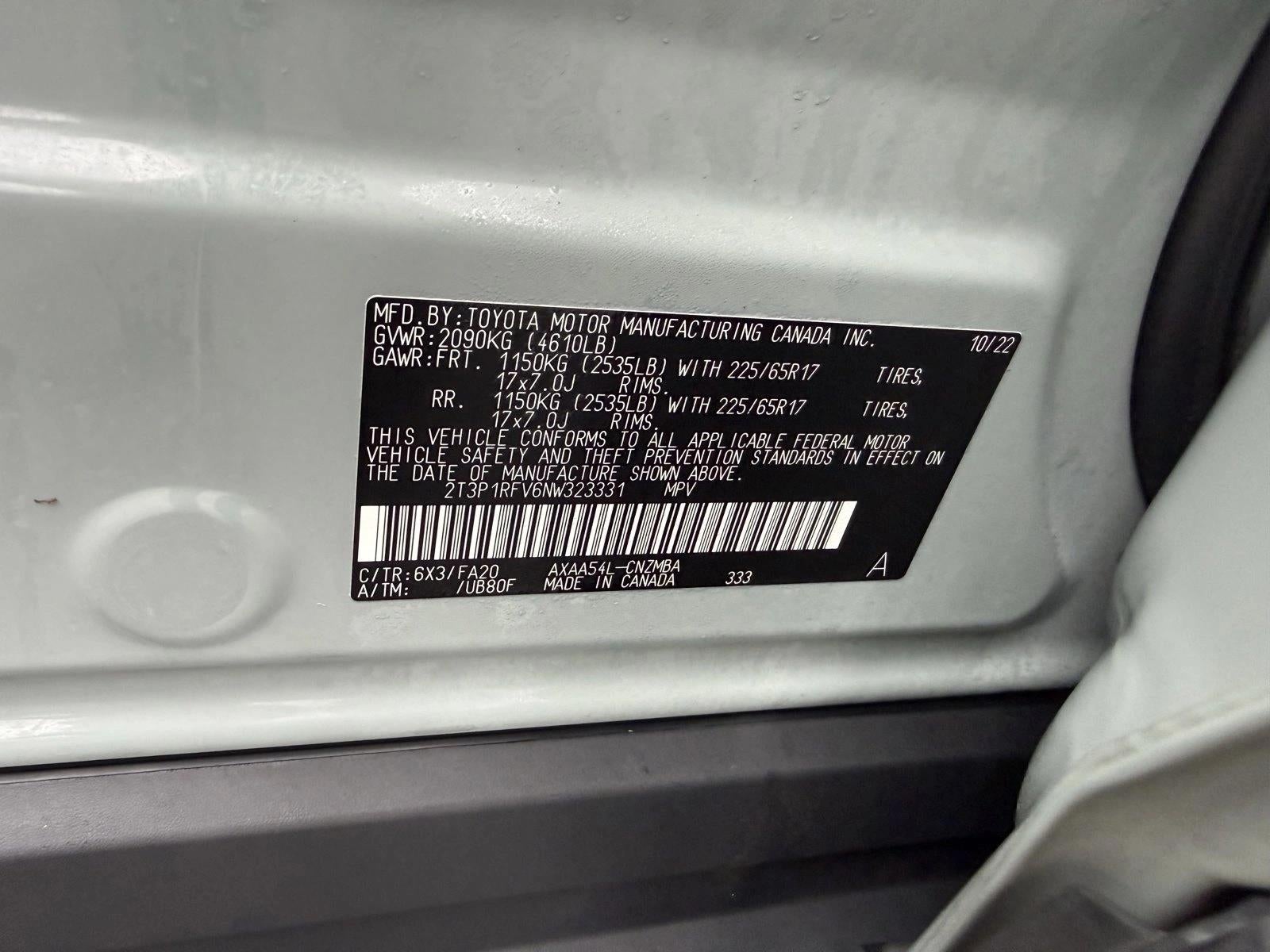 2022 Toyota RAV4 XLE AWD (Natl)