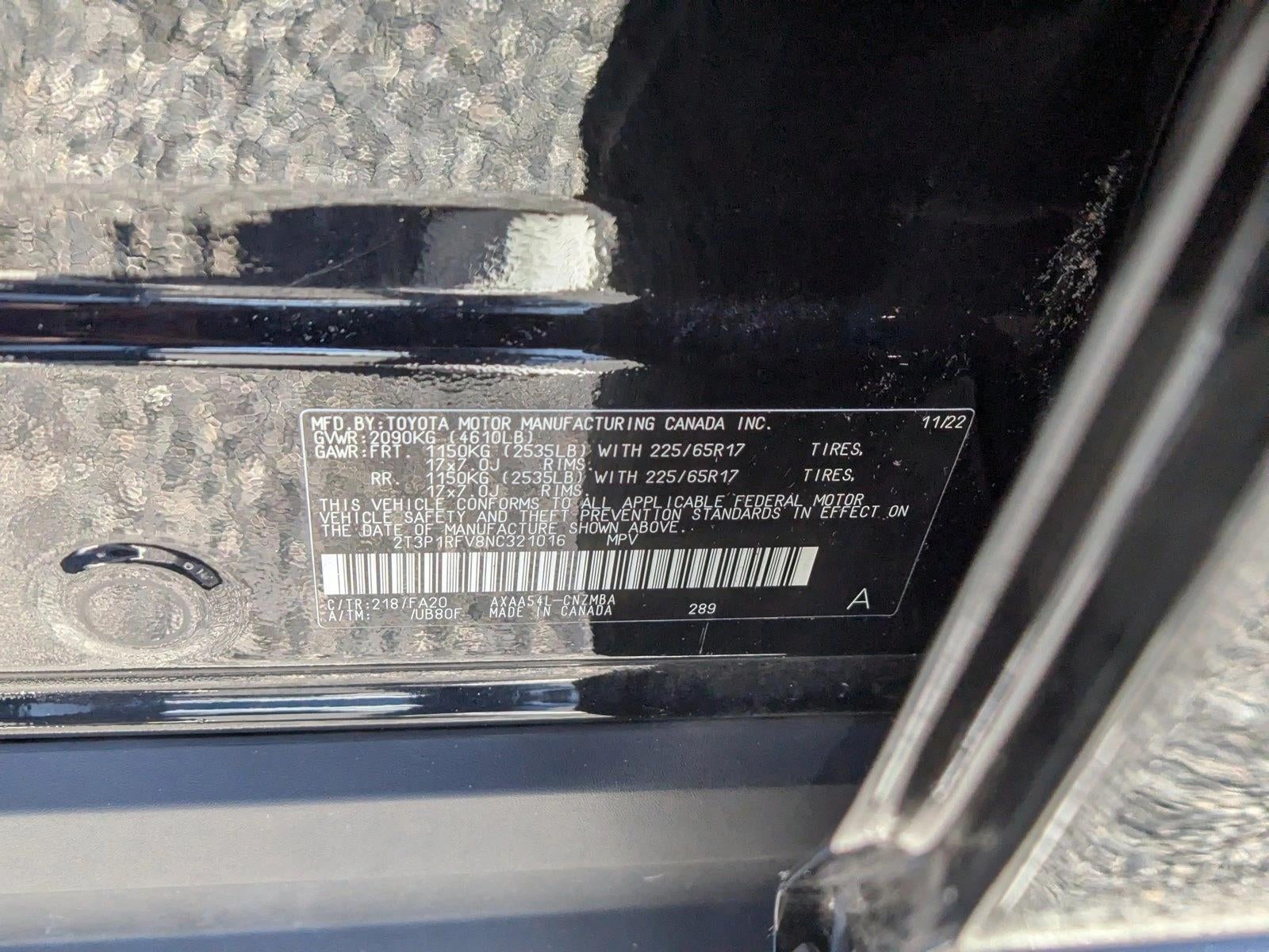 2022 Toyota RAV4 XLE AWD (Natl)