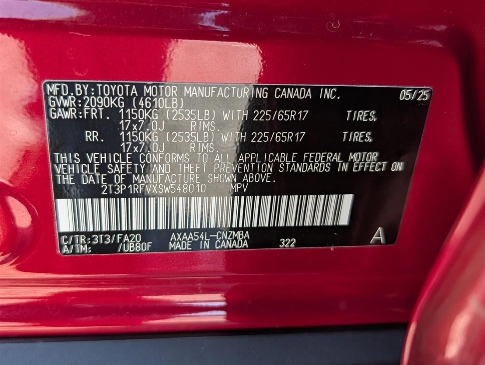 2025 Toyota RAV4 XLE AWD (Natl)