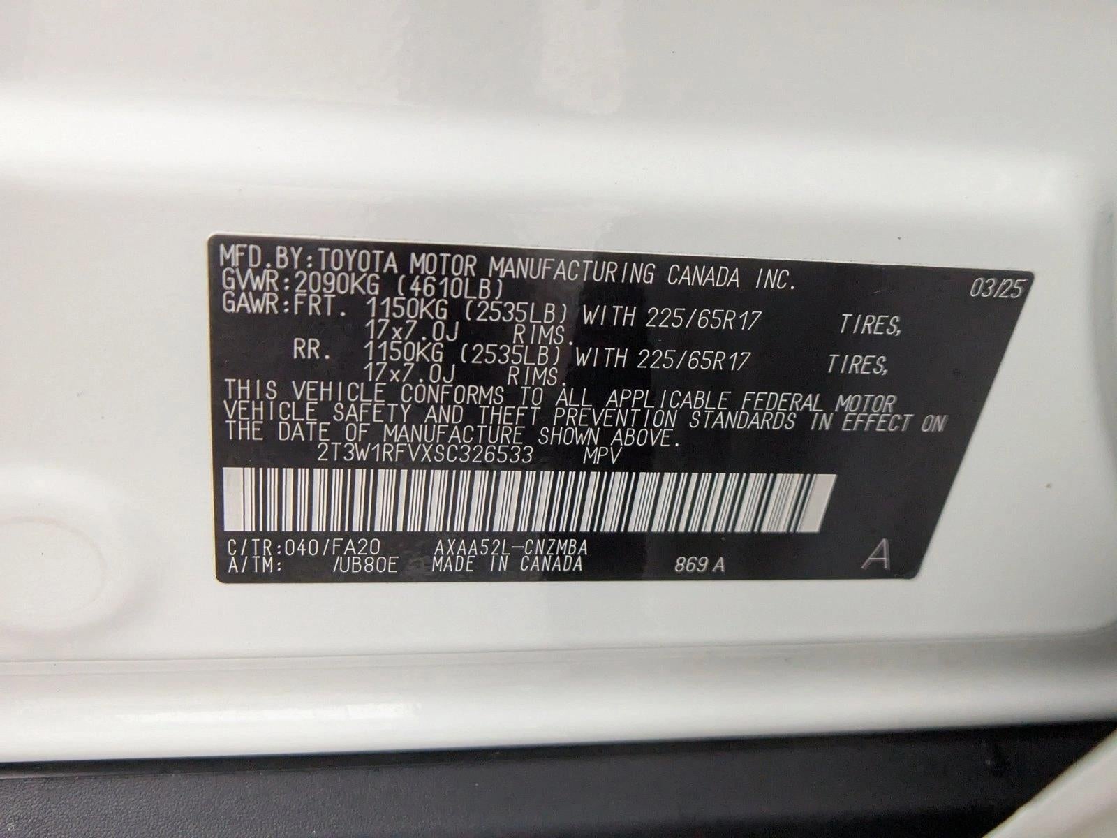 2025 Toyota RAV4 XLE FWD (GS)