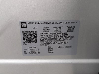 2022 Chevrolet Equinox AWD 4dr LT w/1LT