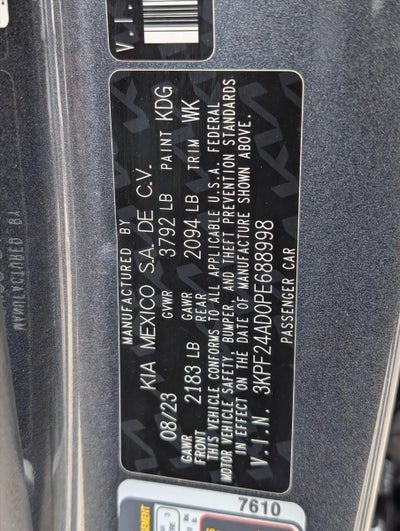 2023 Kia Forte LXS IVT