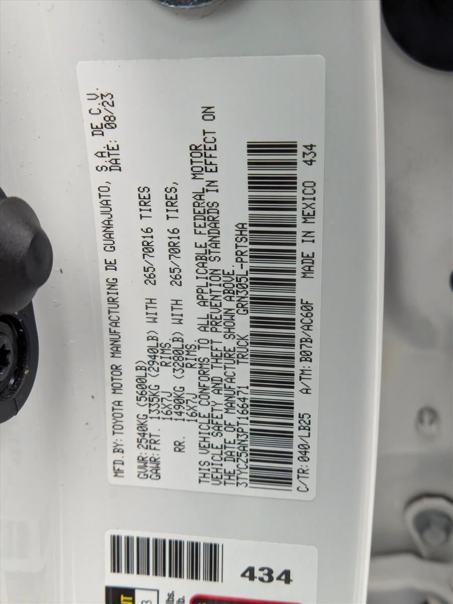 2023 Toyota Tacoma 4WD 4WD TRD Pro Double Cab 5' Bed V6 AT (Natl)