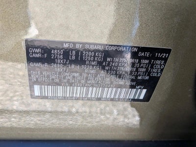 2022 Subaru Outback Limited CVT