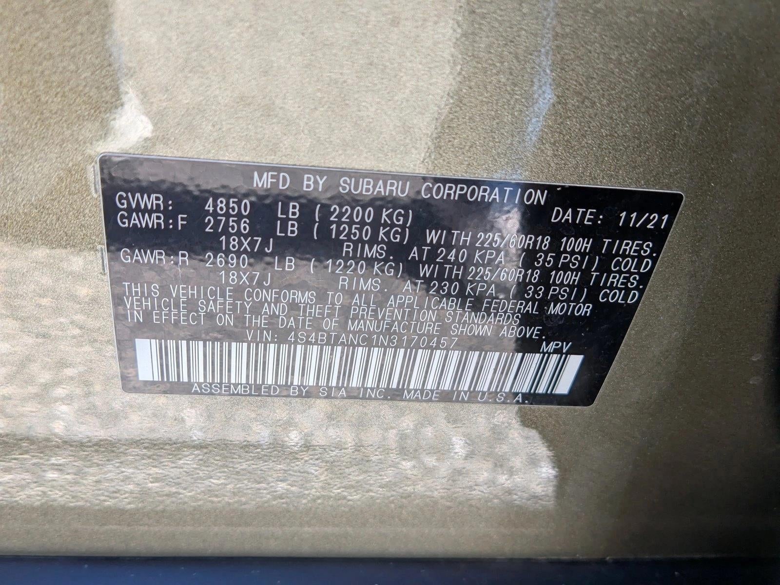 2022 Subaru Outback Limited CVT