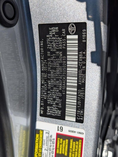 2025 Toyota Camry LE (SE)