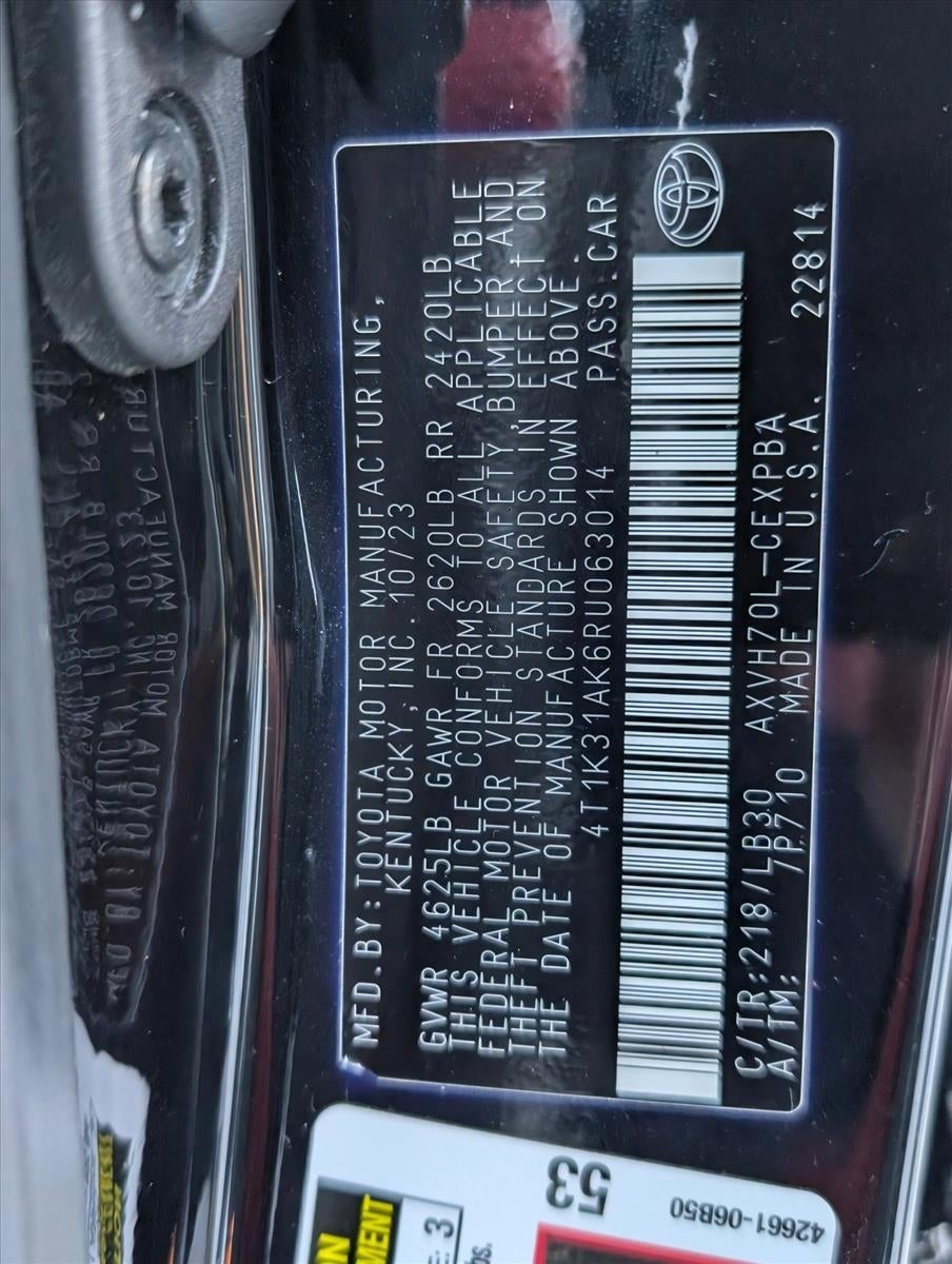 2024 Toyota Camry Hybrid XSE CVT (Natl)