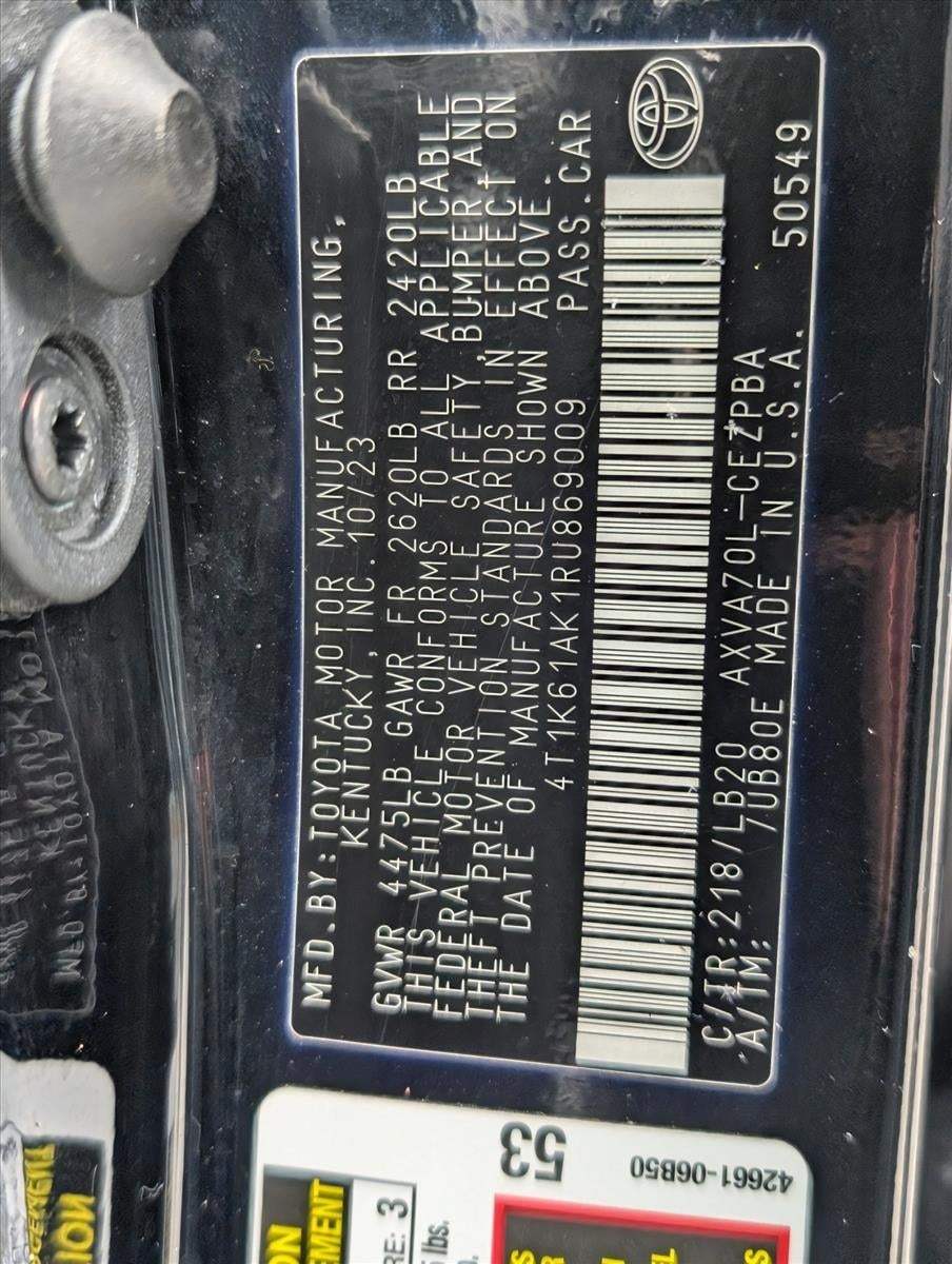 2024 Toyota Camry XSE Auto (Natl)