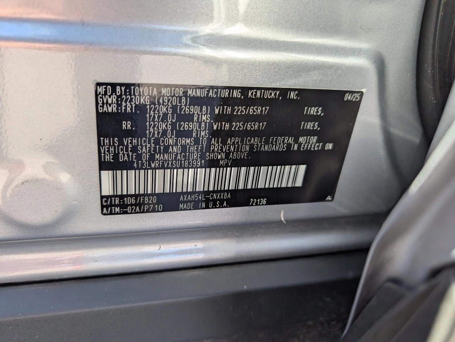 2025 Toyota RAV4 Hybrid LE AWD (Natl)