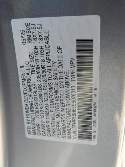 2025 Honda Odyssey EX-L Auto