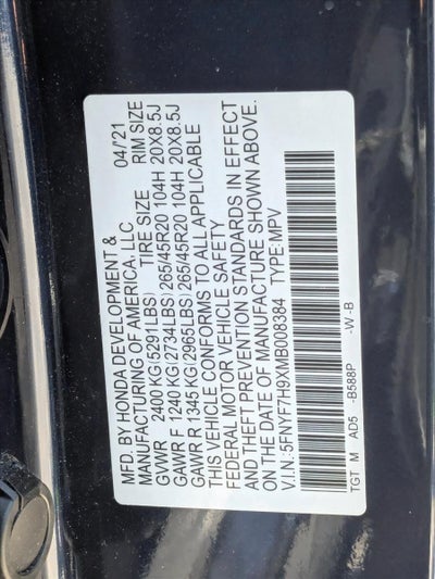 2021 Honda Passport Touring FWD