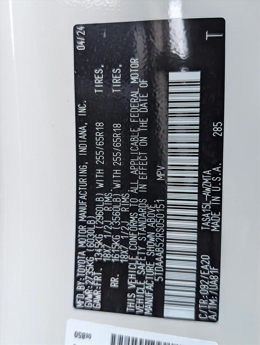 2024 Toyota Grand Highlander XLE AWD (Natl)