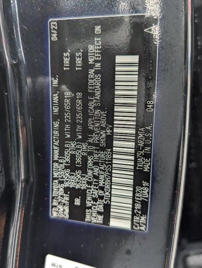 2023 Toyota Highlander XLE AWD (Natl)