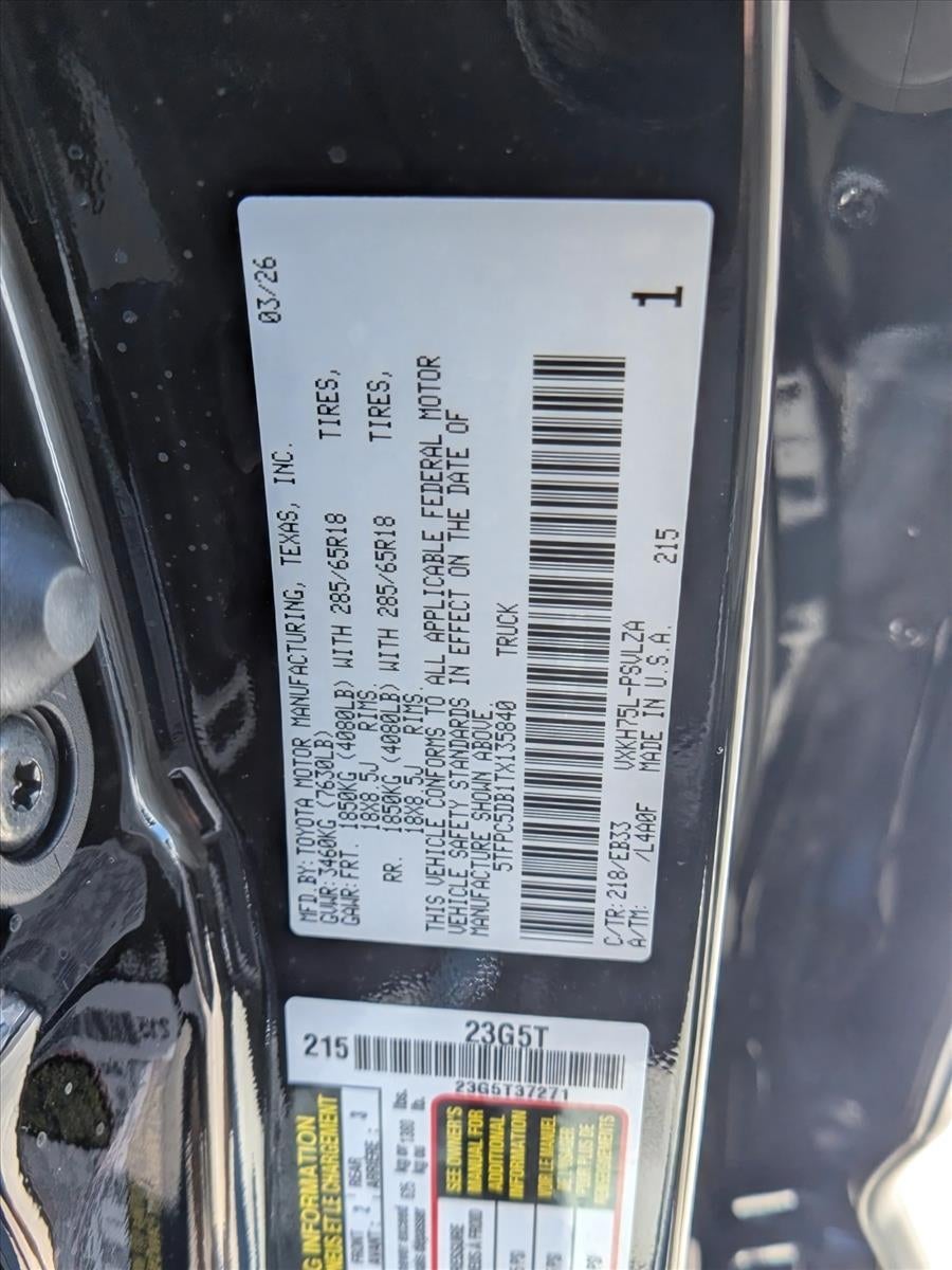 2026 Toyota Tundra 4WD 4WD TRD Pro Hybrid CrewMax 5.5' Bed (Natl)