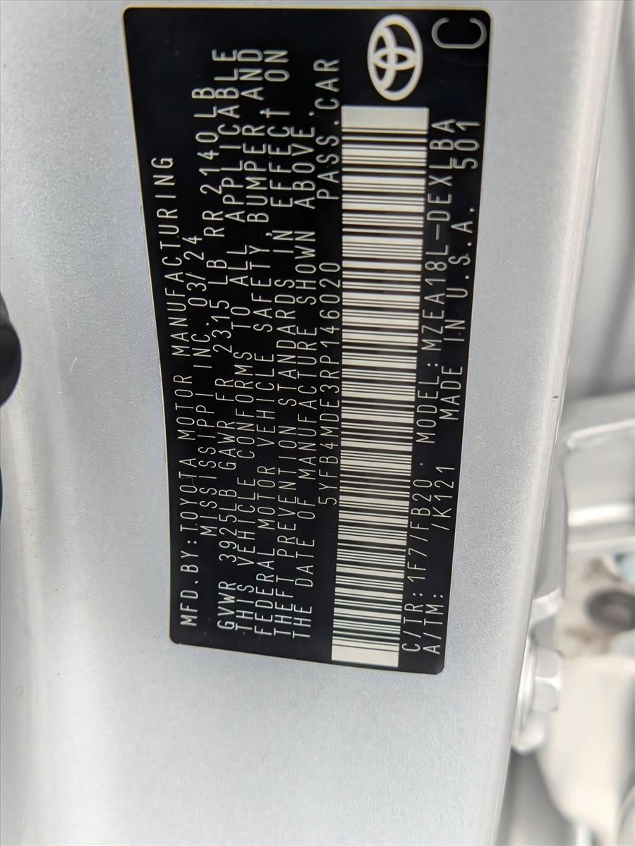 2024 Toyota Corolla LE CVT (Natl)