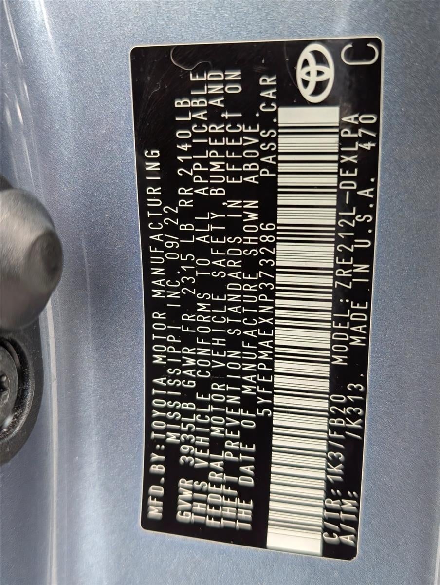 2022 Toyota Corolla LE CVT (Natl)