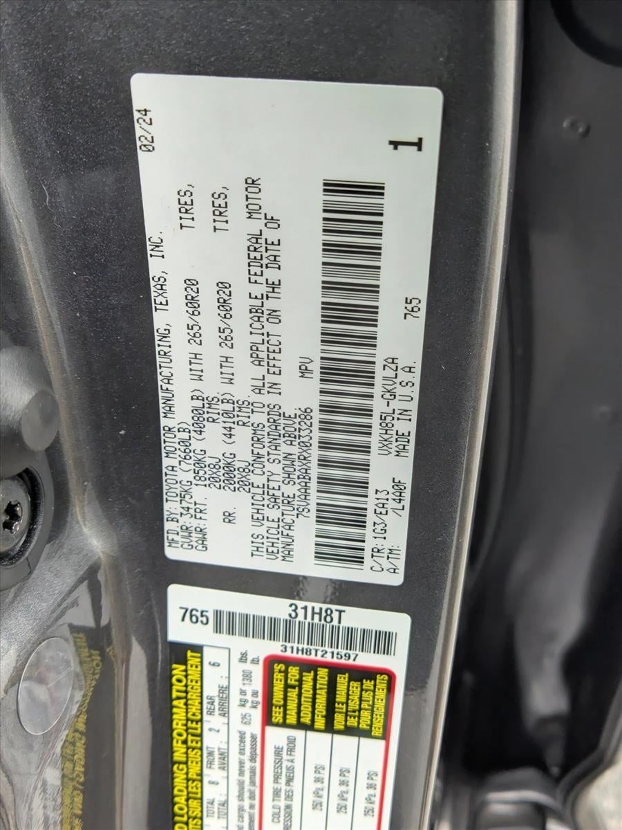 2024 Toyota Sequoia Limited 4WD (Natl)