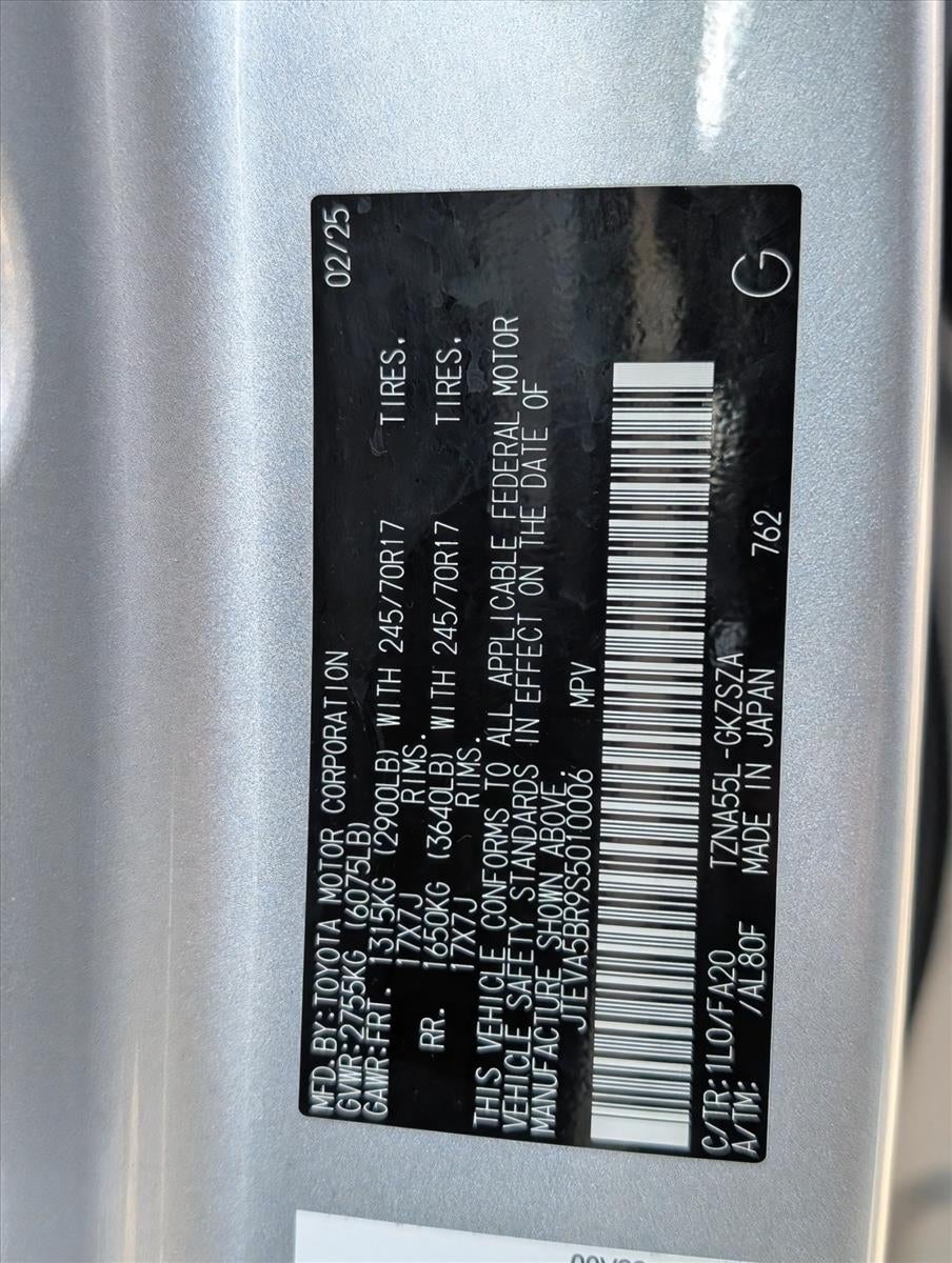 2025 Toyota 4Runner SR5 4WD (GS)