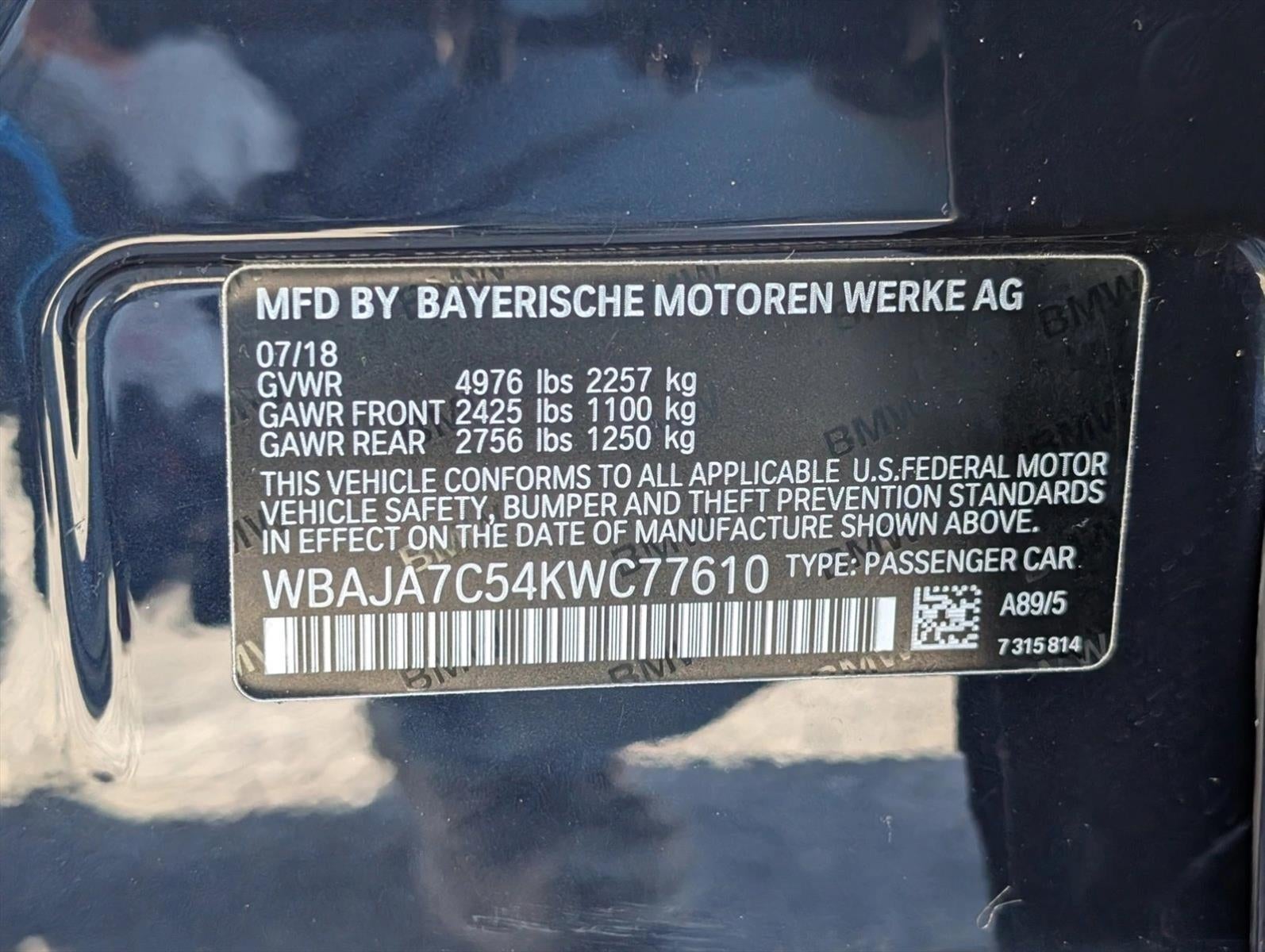 2019 BMW 530i xDrive Sedan