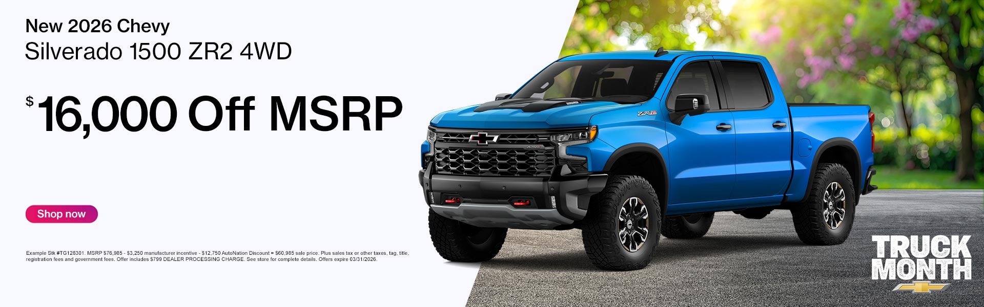 New 2026 Chevy Silverado 1500 ZR2 AWD