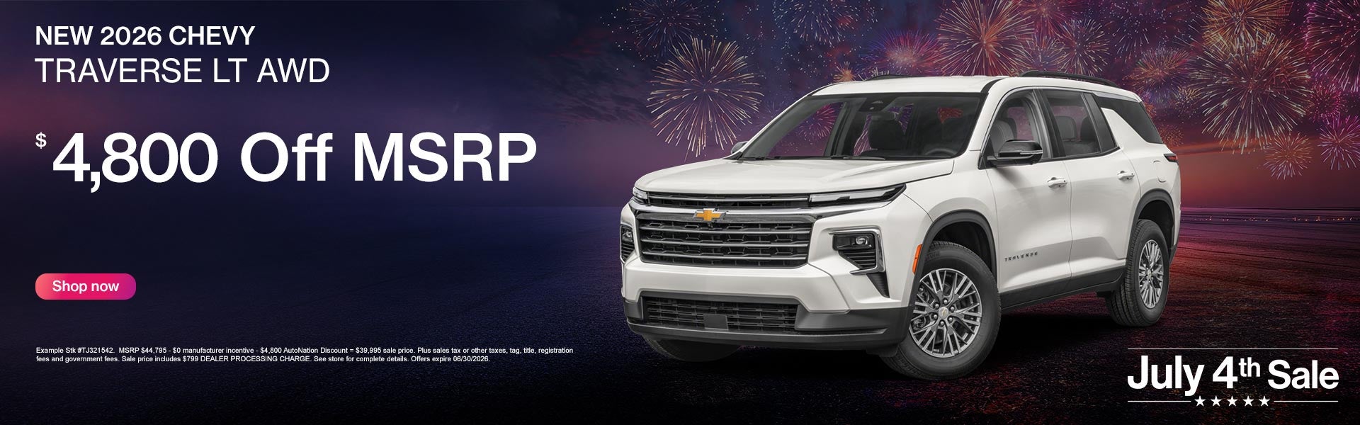New 2026 Chevrolet Traverse LT 